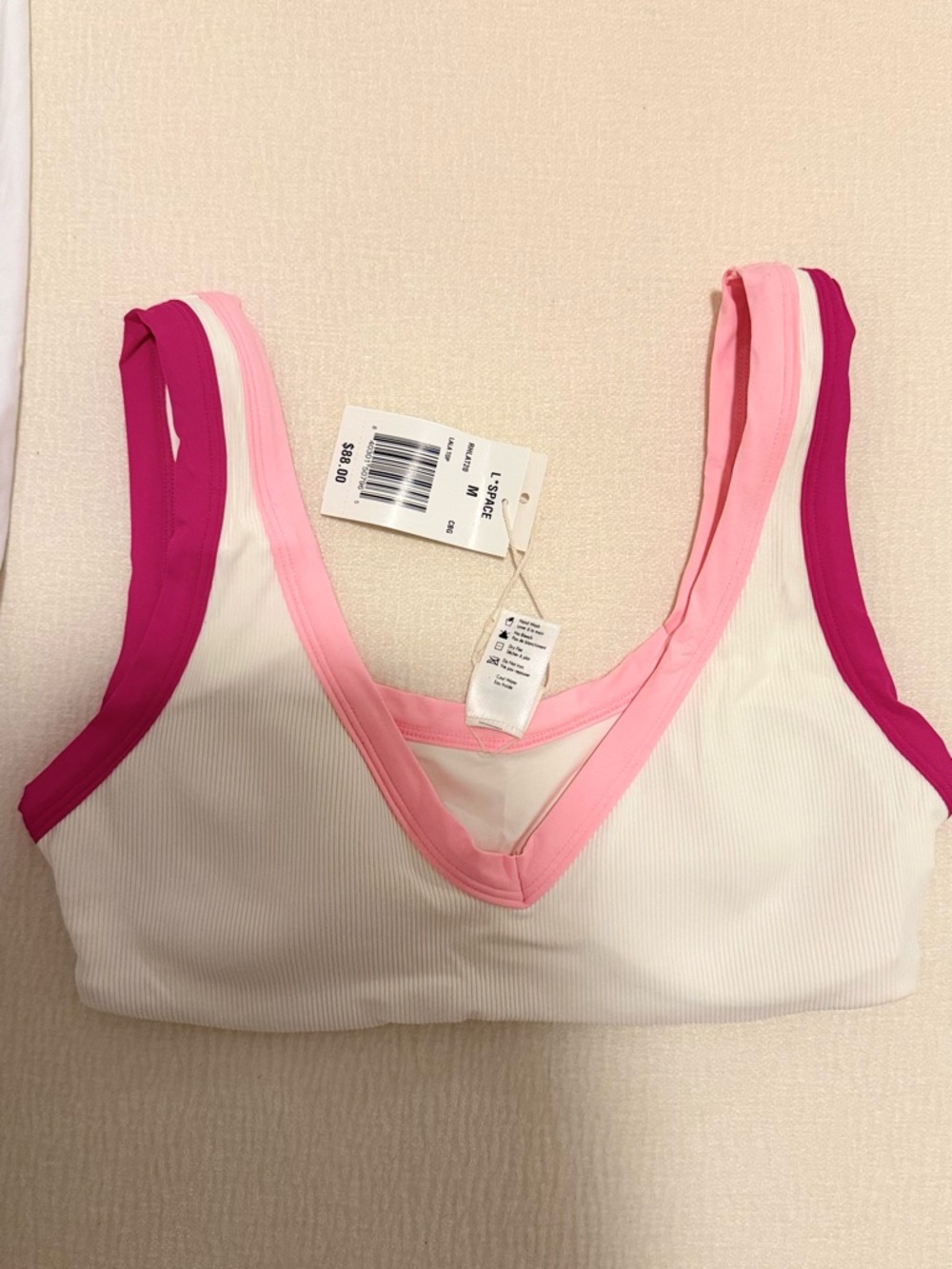 L Space L*Lala Ribbed Bikini Top